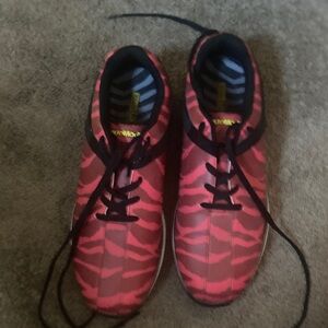 Eton Pink/Red and Black Sneakers